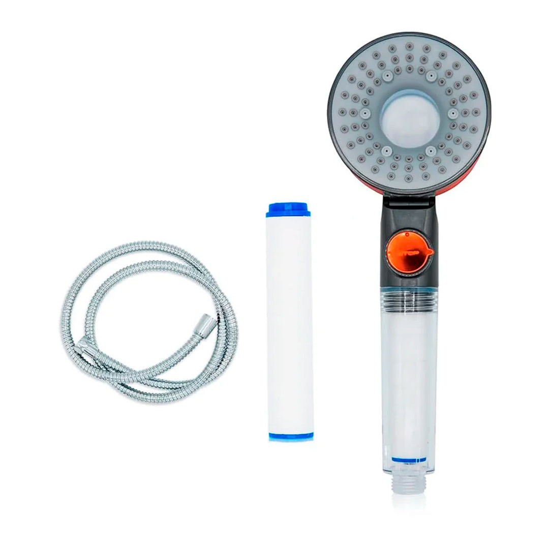 Cabezal doble cara de ducha con 3 modos y filtro – Mil Ideas