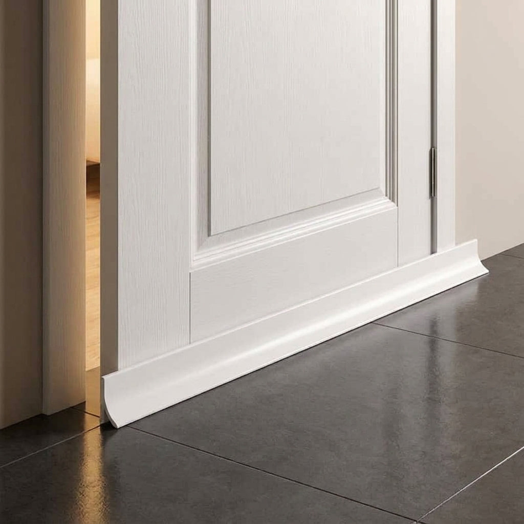 Burlete de silicona adhesivo en uso en puerta – Mil Ideas