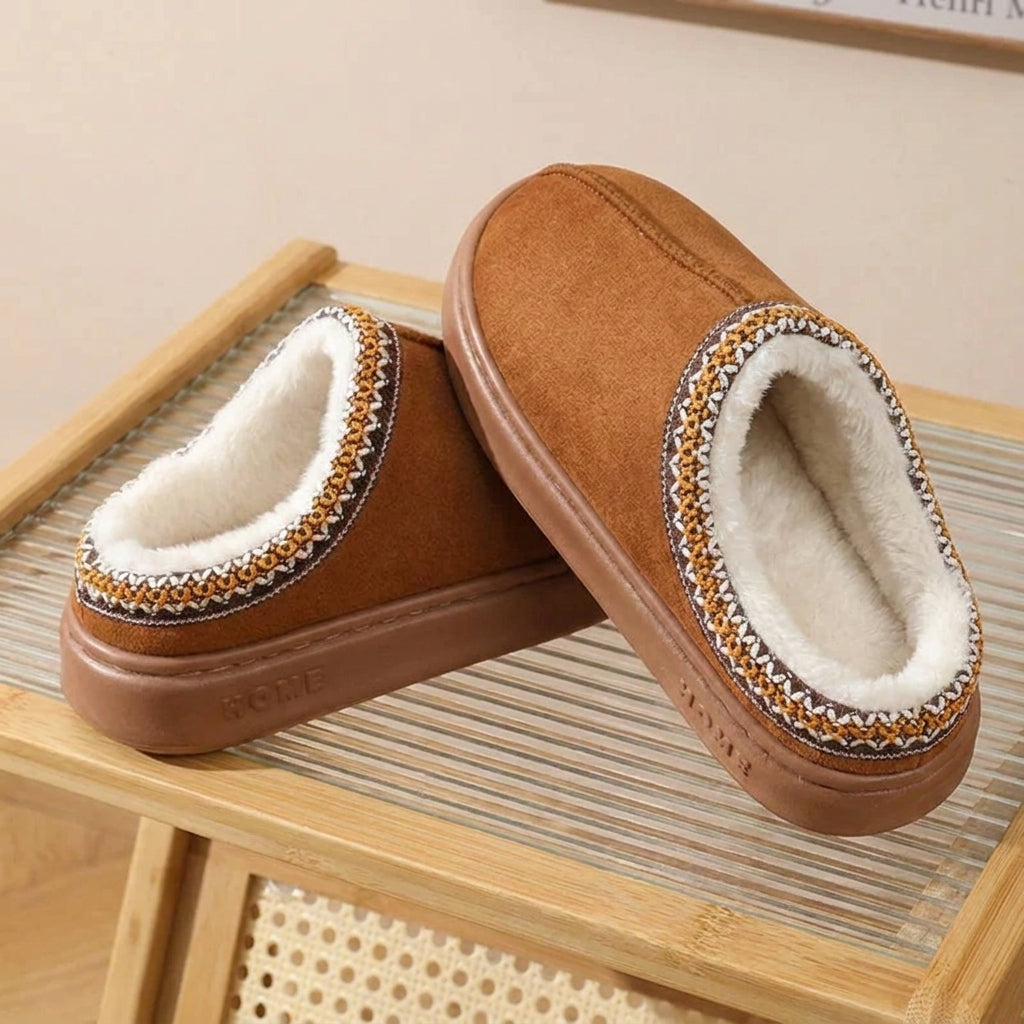 Pantuflas SoftCloud con Suela EVA y Símil Corderito vista adicional – Mil Ideas