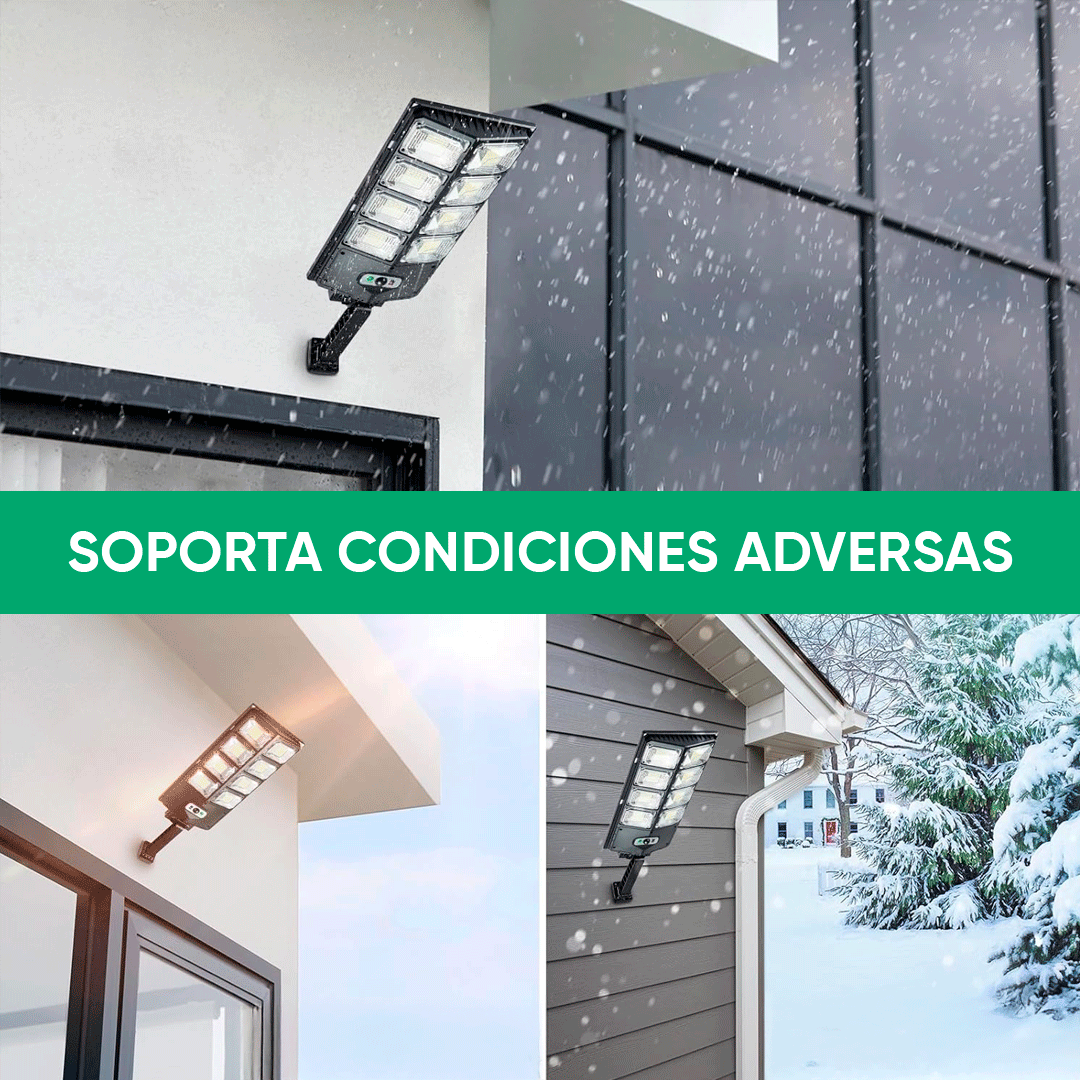Foco Solar 240 LED 150W con Control Remoto vista adicional – Mil Ideas
