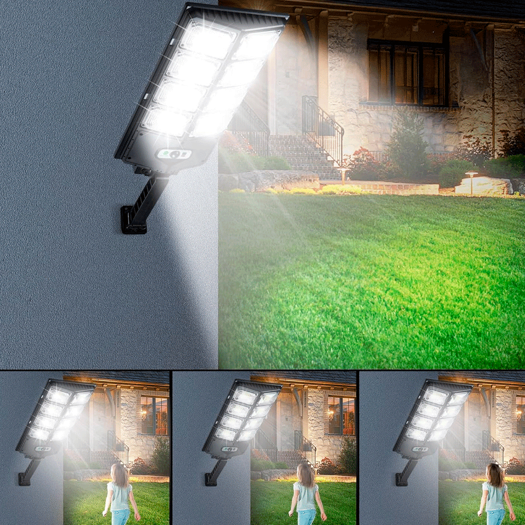 Foco Solar 240 LED 150W con Control Remoto vista adicional – Mil Ideas