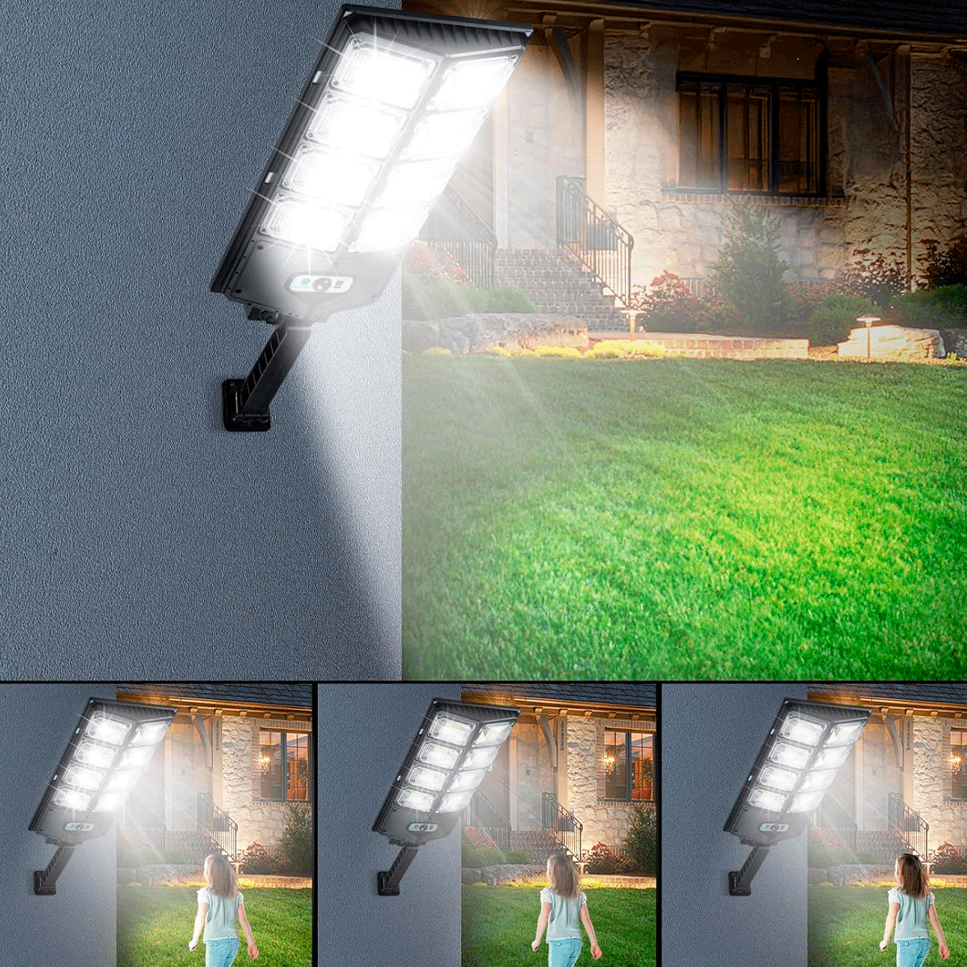 Foco Solar 240 LED 150W con Control Remoto vista adicional – Mil Ideas