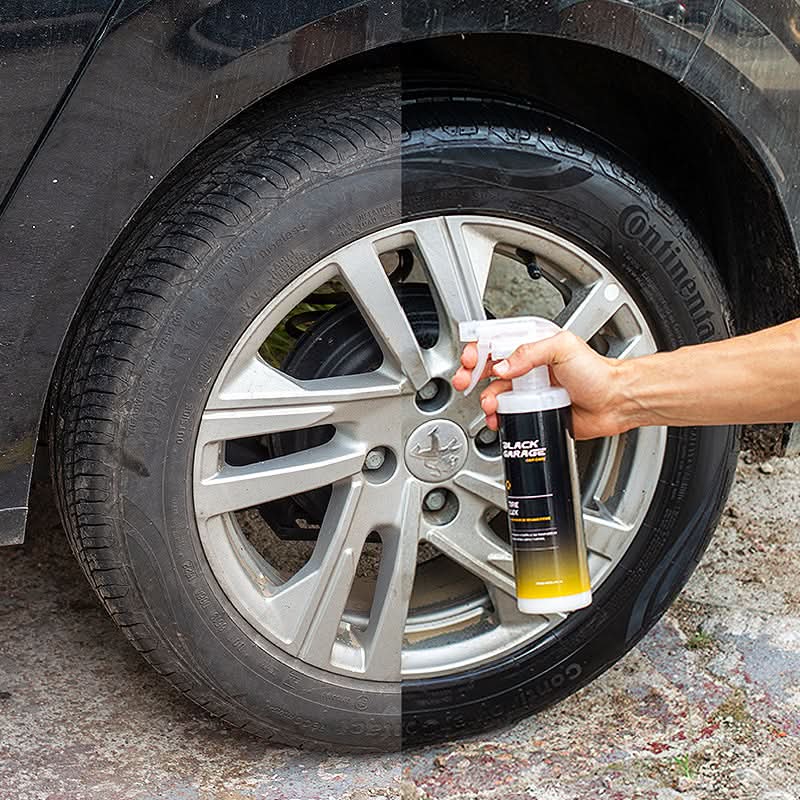 Tire Luxe revividor de neumáticos Black Garage detalle – Mil Ideas