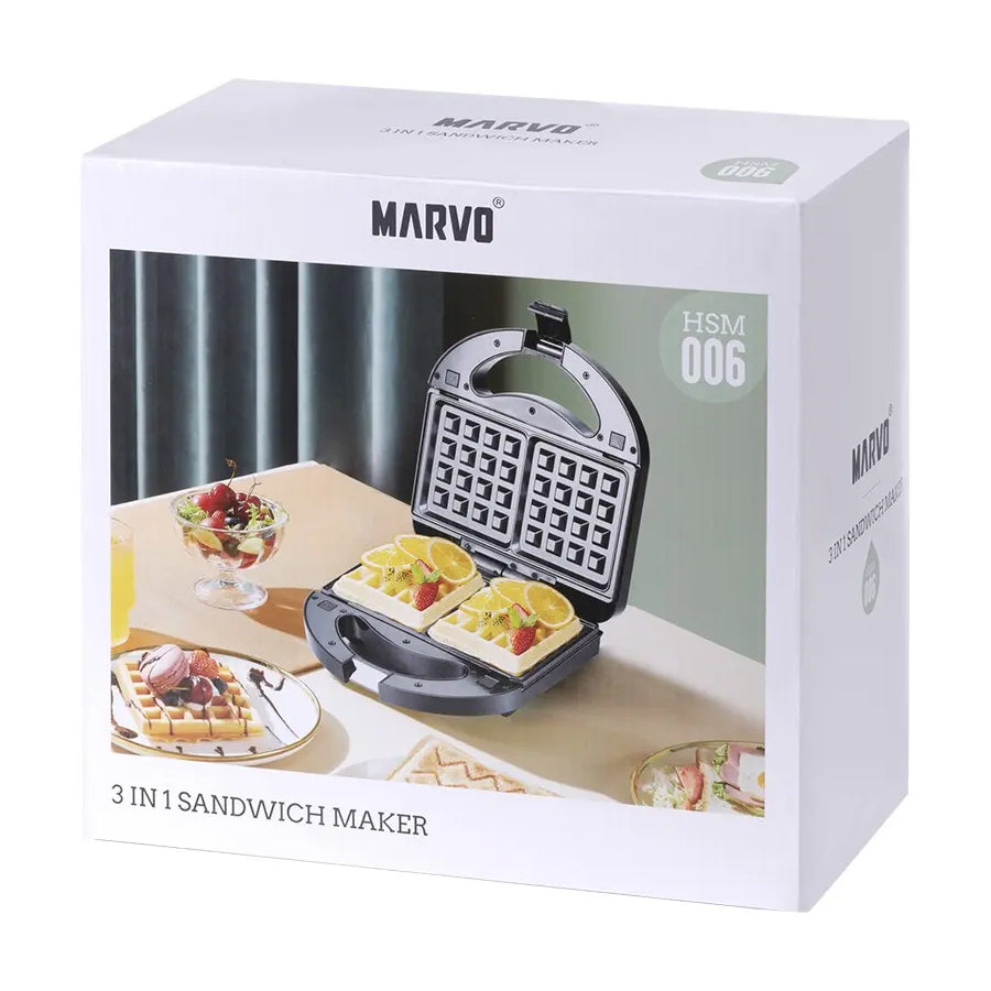 Sandwichera grill Marvo HSM-006 vista adicional – Mil Ideas
