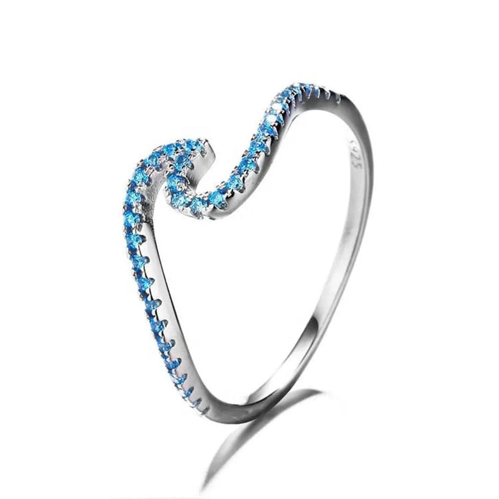 Anillo Ocean Surf plata 925 vista adicional – Mil Ideas