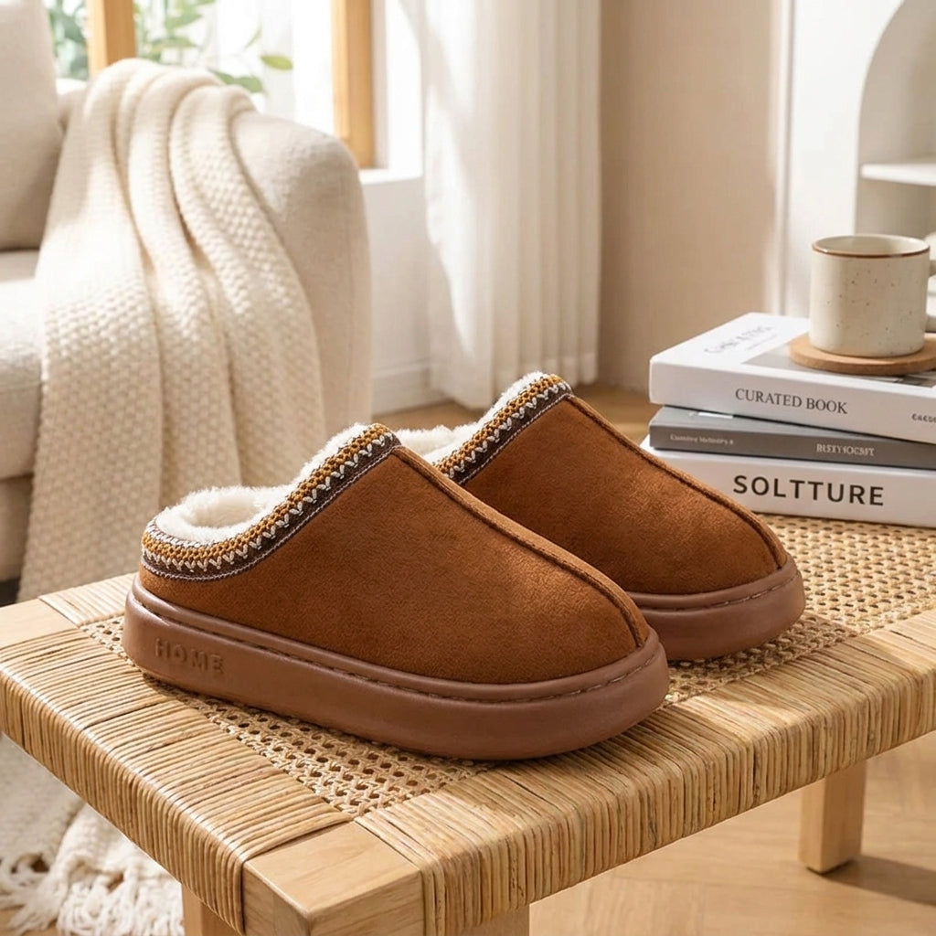 Pantuflas SoftCloud con Suela EVA y Símil Corderito vista adicional – Mil Ideas