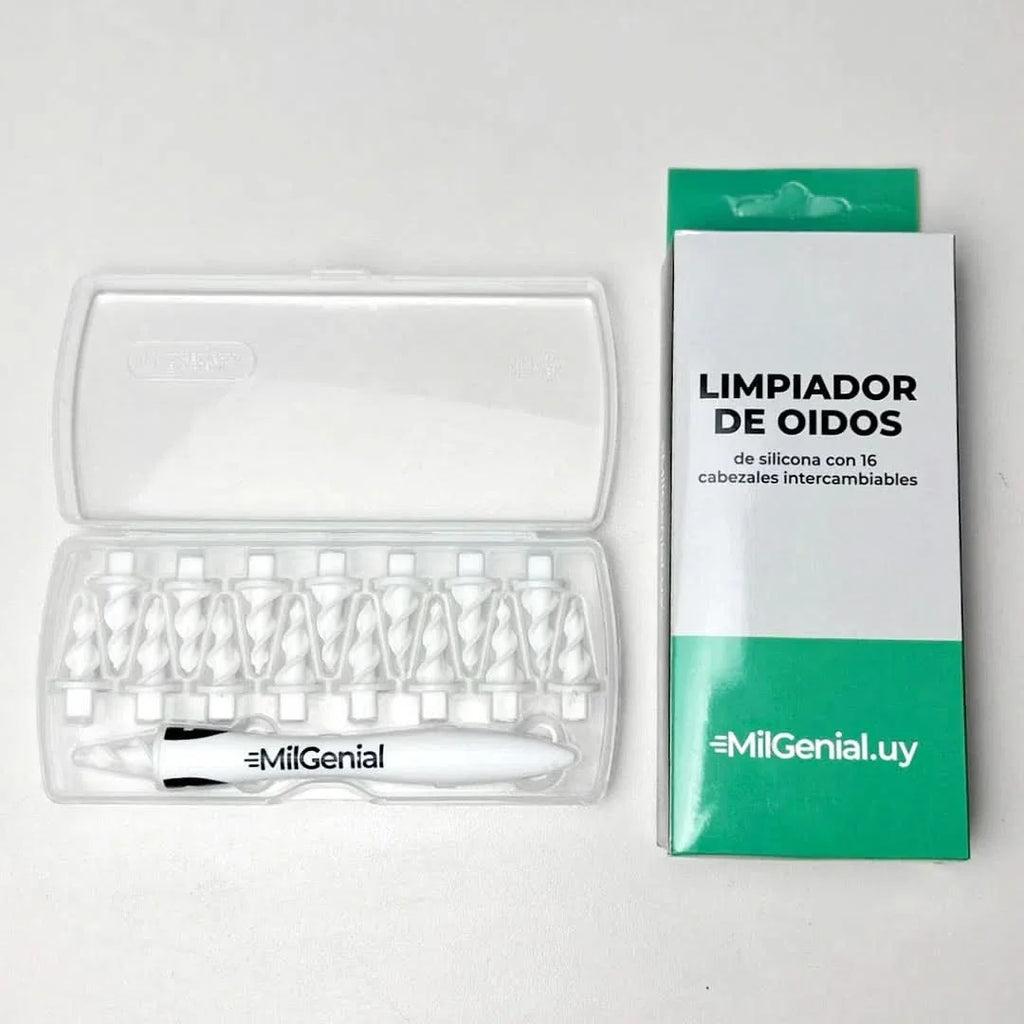 Limpiador de Oídos de Silicona con 16 Punteros Mil Ideas