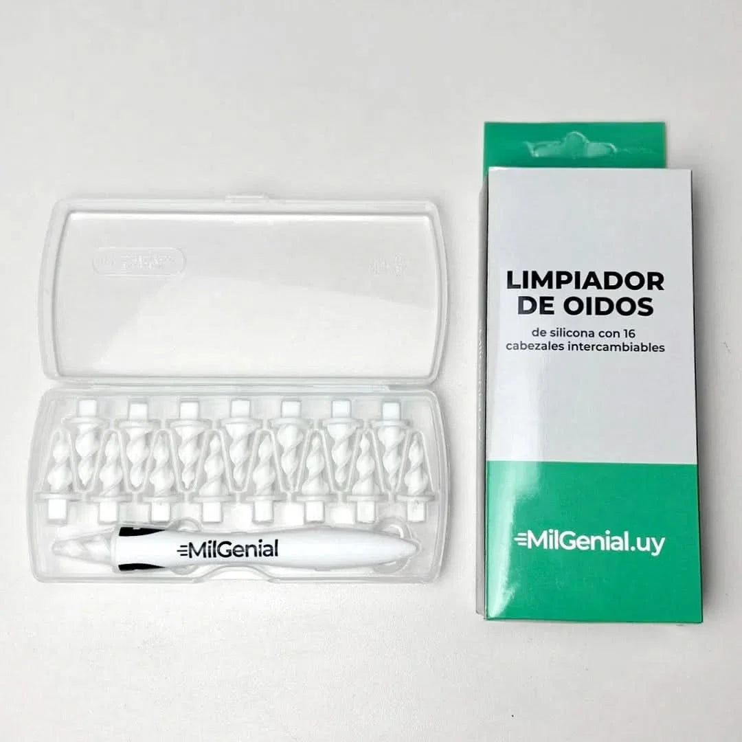 Limpiador de Oídos de Silicona con 16 Punteros Mil Ideas