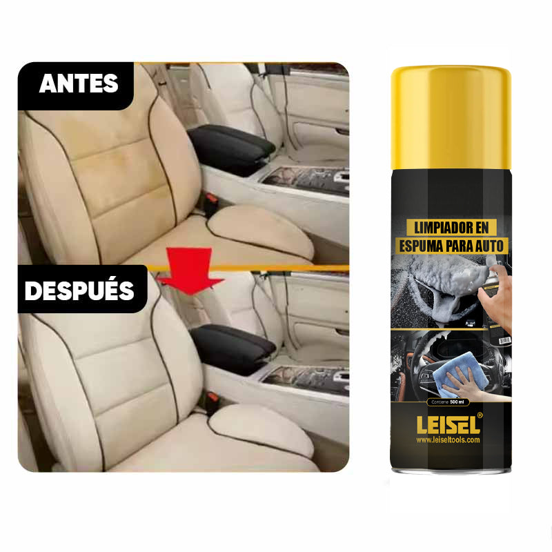 Espuma limpiadora interior auto vista adicional – Mil Ideas
