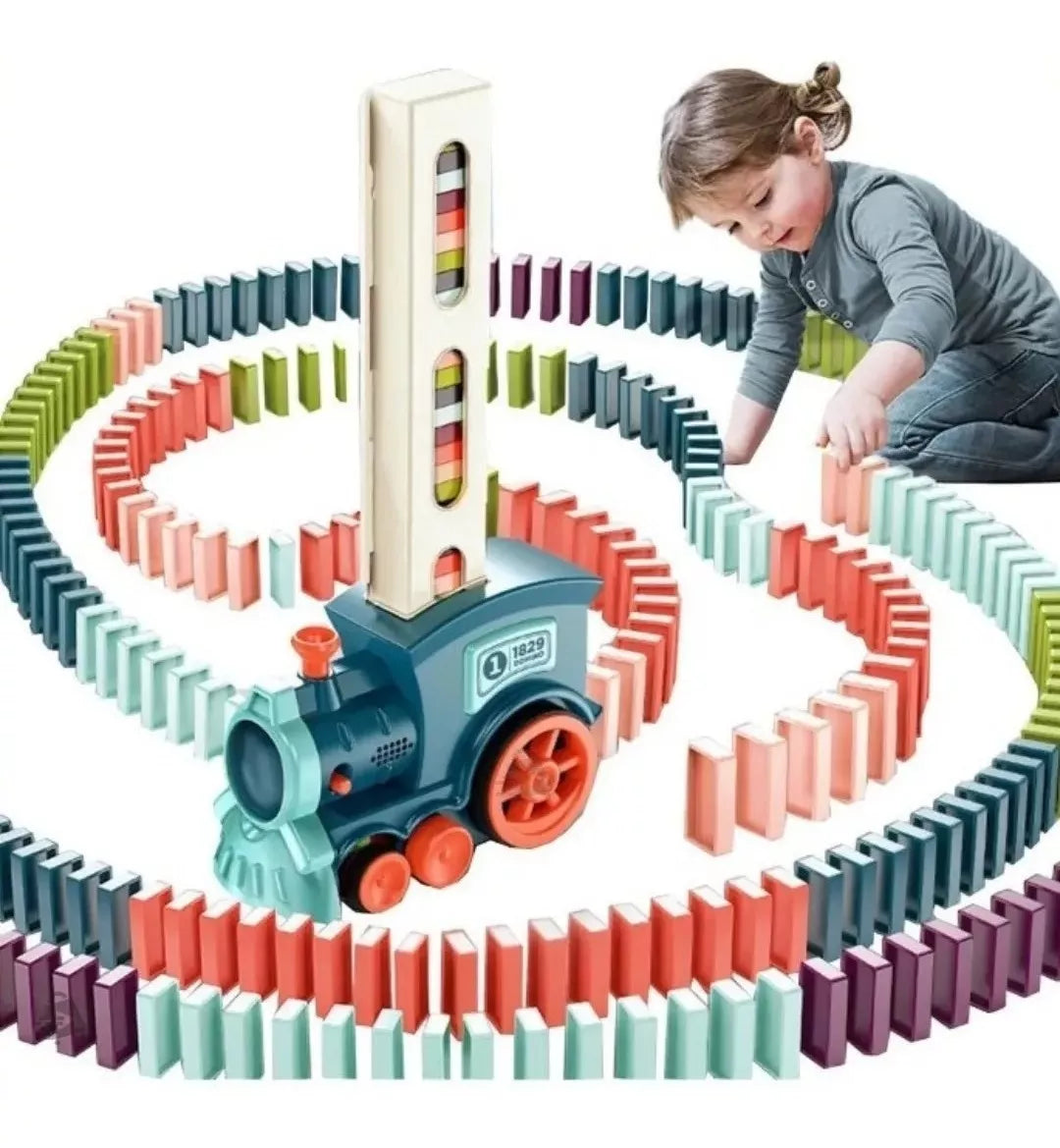 Tren Didáctico Domino con Música y Piezas vista adicional – Mil Ideas