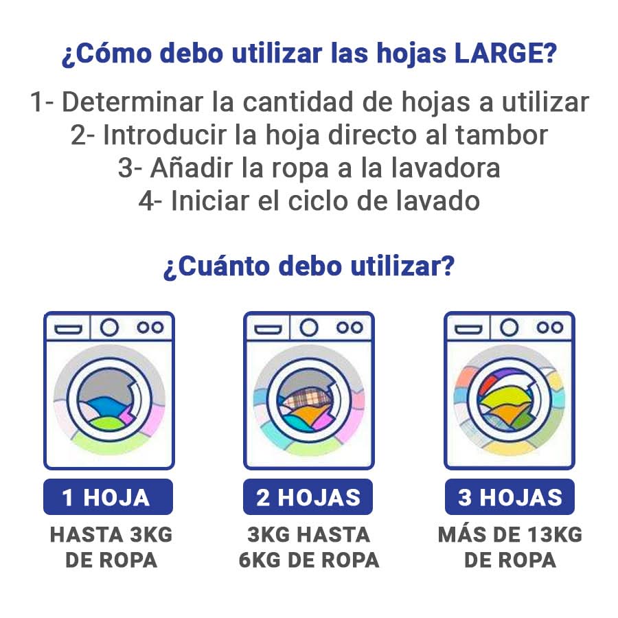Hojas de detergente ecológico para ropa vista adicional – Mil Ideas
