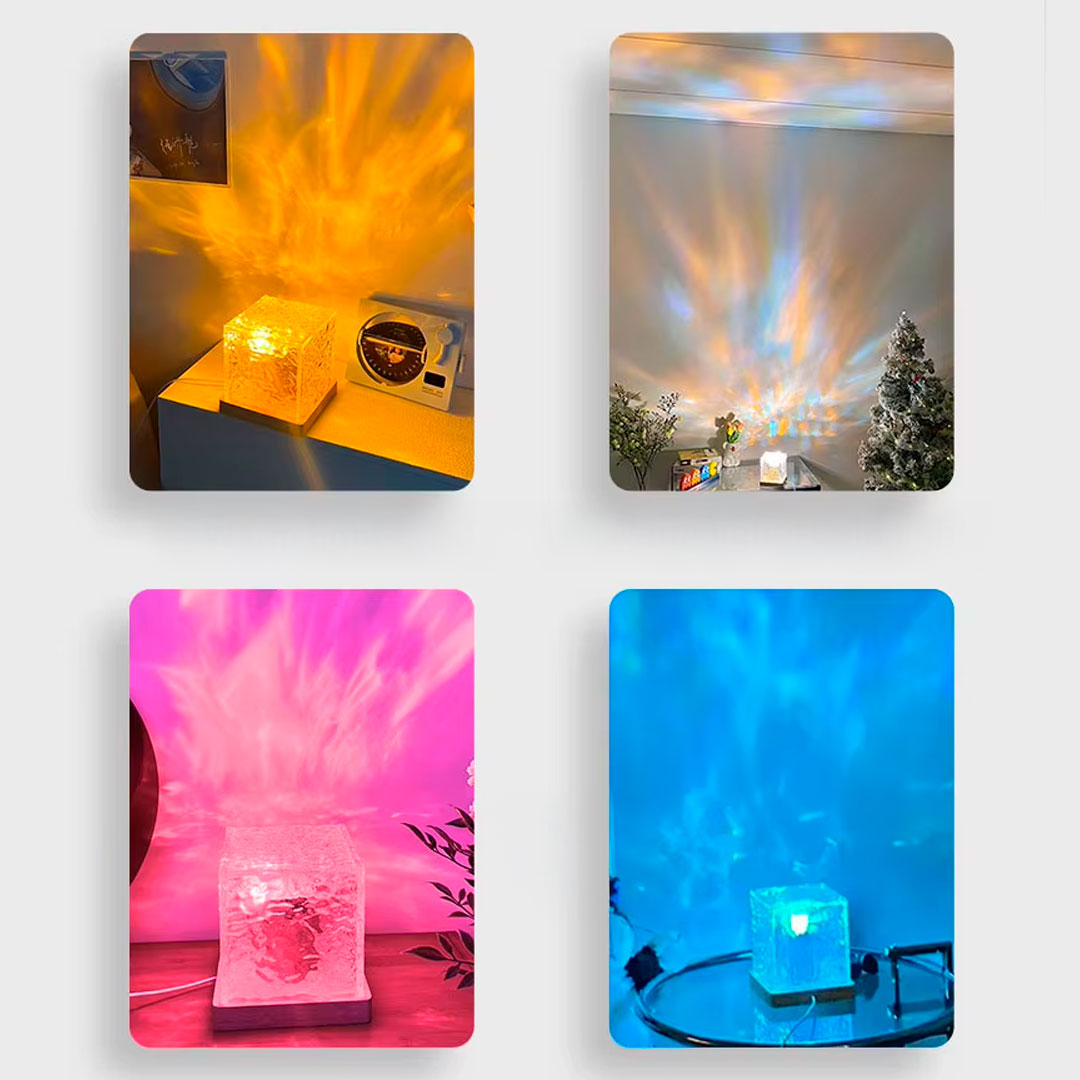 Lámpara LED aurora boreal RGB con 16 colores vista adicional – Mil Ideas