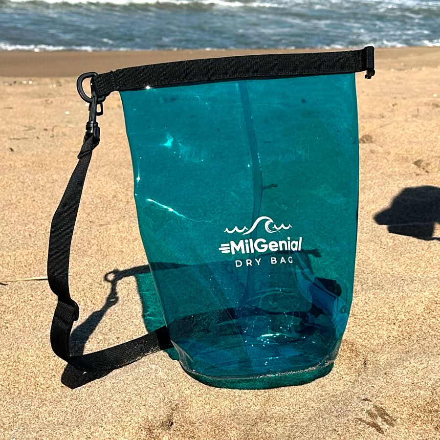 Mochila dry bag impermeable para playa 5 litros vista adicional – Mil Ideas