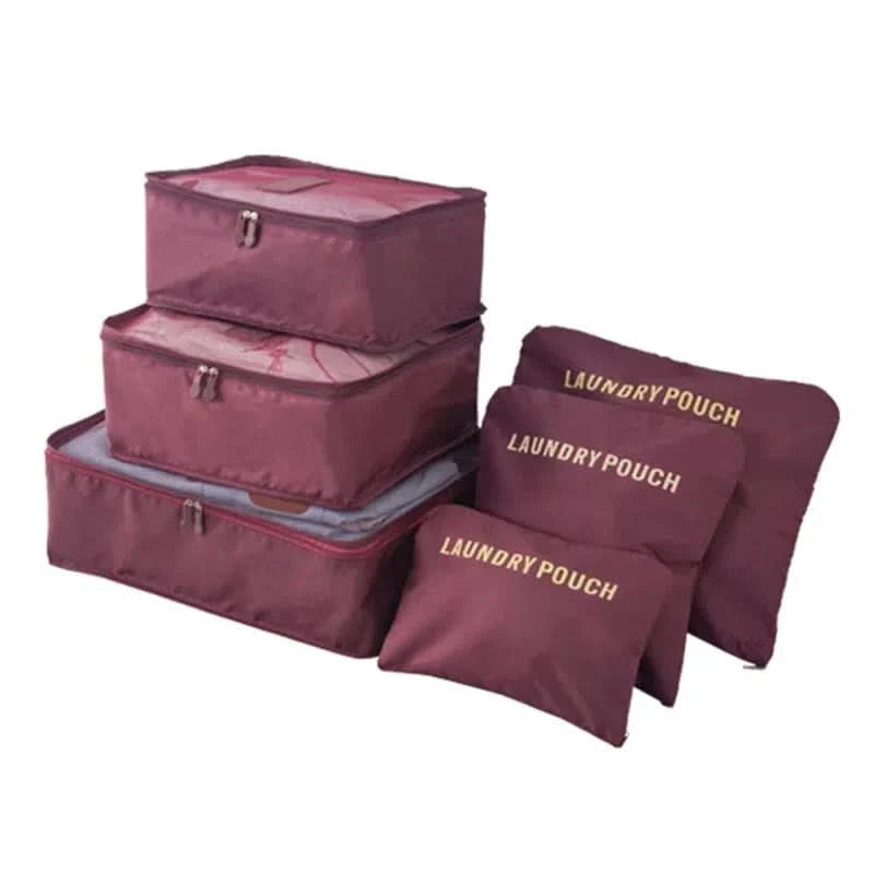 Set 6 bolsas organizadoras de viaje vista adicional – Mil Ideas