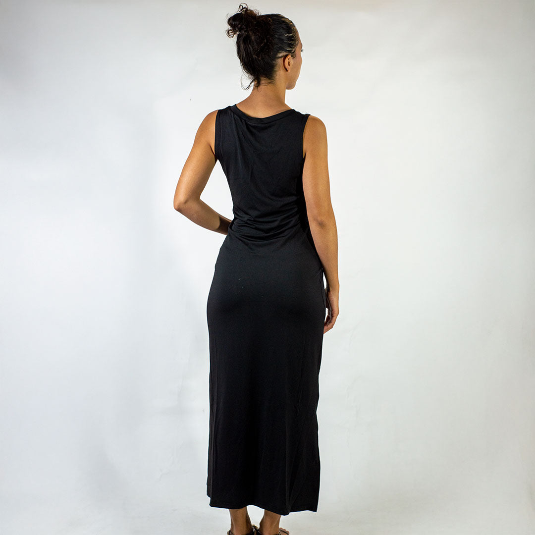Vestido Moderno con Cuello en V vista adicional – Mil Ideas
