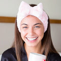 Vincha SPA rosa para rutina de skincare – Mil Ideas