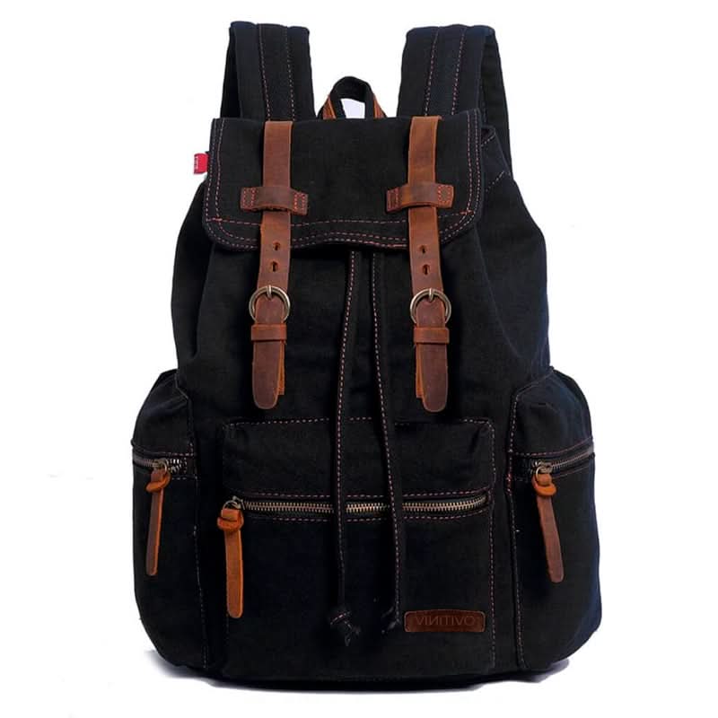 Mochila Kaukko vintage casual de lona vista adicional – Mil Ideas