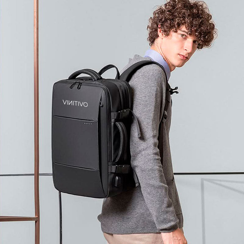 Mochila Bange Gran Capacidad 37 Litros con USB vista adicional – Mil Ideas