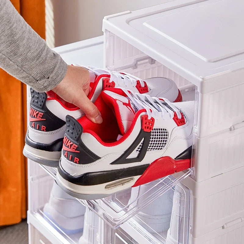 Organizador zapatera plegable 3 estantes en uso – Mil Ideas